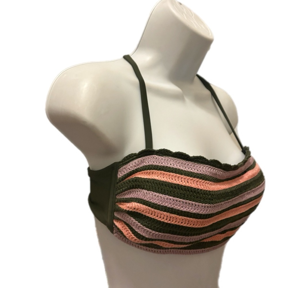 Xhilaration Multicolor Crochet bathing suit top